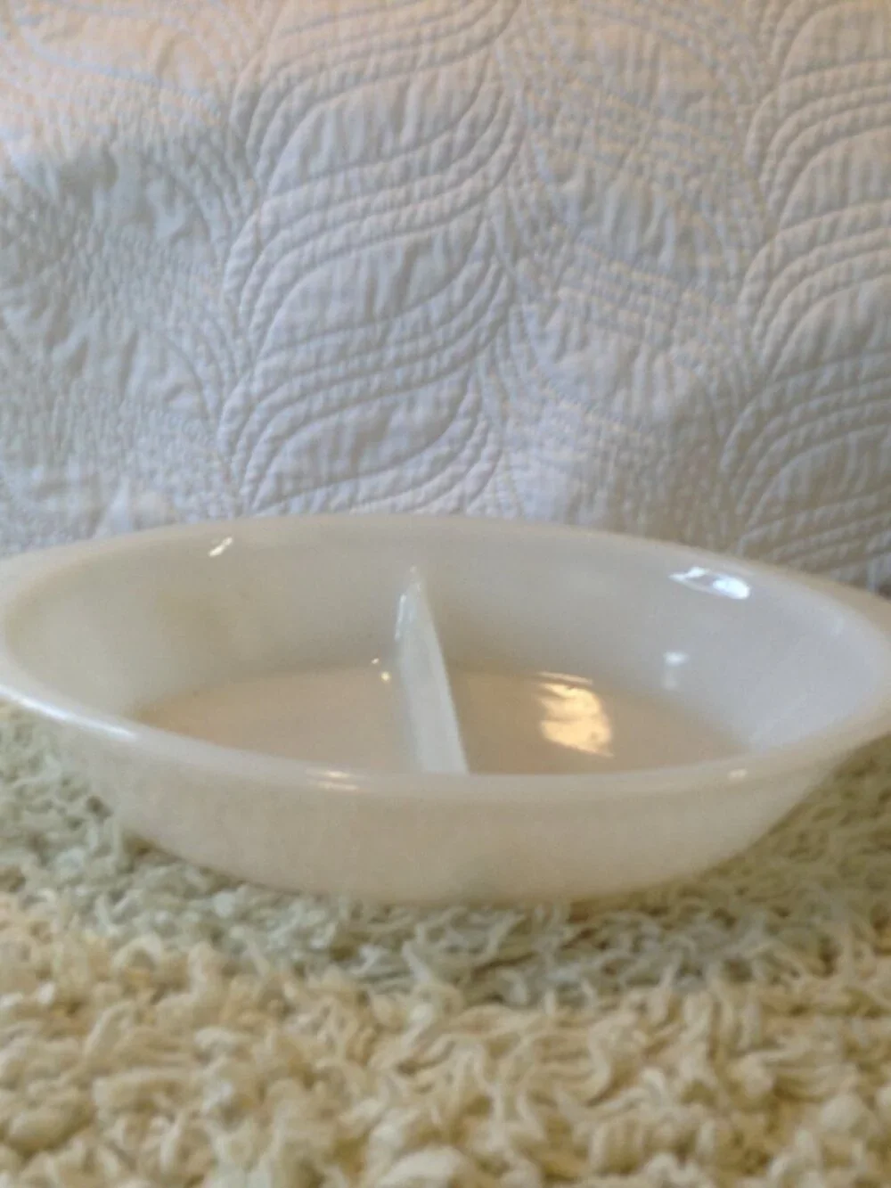 VTG '79 Glasbake USA Divided Dish Microwavable Collectible Kitchencore Bakeware